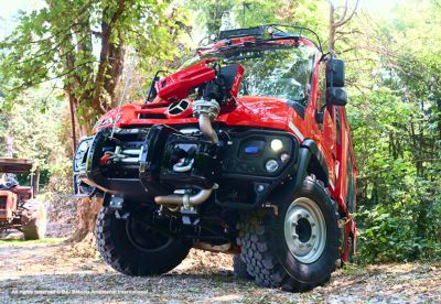 BAI新款消防车发布（型号VSAF 2000 4x4，基于奔驰乌尼莫克U218底盘)